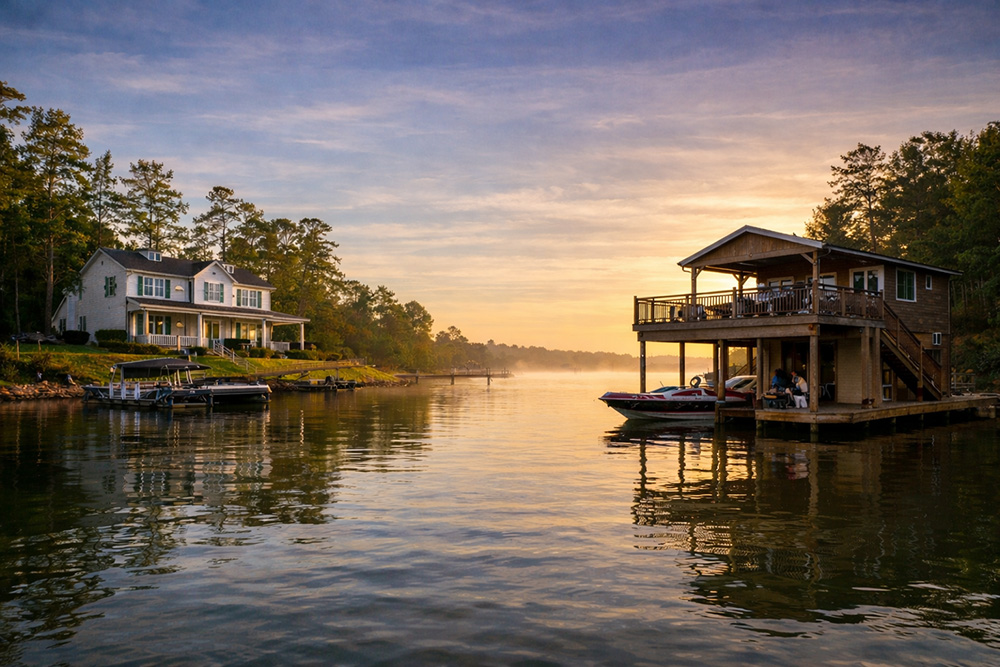 Lakefront Home or a Boathouse